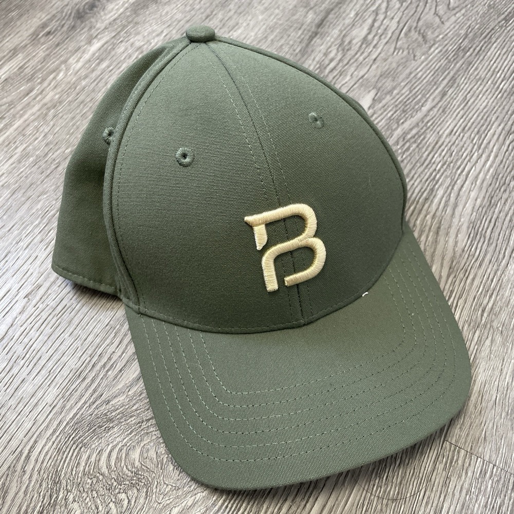 BYLT Classic Strap Hat Green Golf Performance Cap Dad Baseball Running Leather